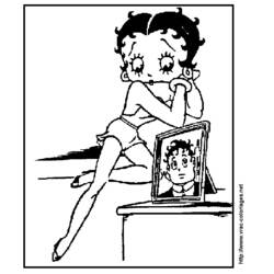 Malvorlage: Betty Boop (Karikaturen) #26021 - Kostenlose Malvorlagen zum Ausdrucken