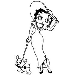 Malvorlage: Betty Boop (Karikaturen) #26029 - Kostenlose Malvorlagen zum Ausdrucken