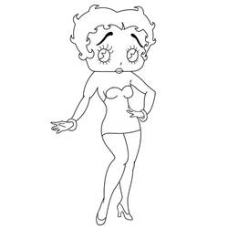Malvorlage: Betty Boop (Karikaturen) #26035 - Kostenlose Malvorlagen zum Ausdrucken