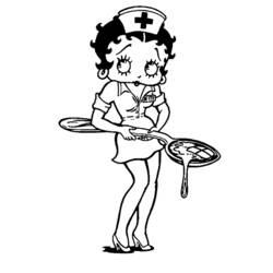 Malvorlage: Betty Boop (Karikaturen) #26036 - Kostenlose Malvorlagen zum Ausdrucken