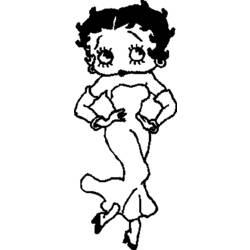 Malvorlage: Betty Boop (Karikaturen) #26061 - Kostenlose Malvorlagen zum Ausdrucken