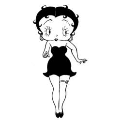 Malvorlage: Betty Boop (Karikaturen) #26066 - Kostenlose Malvorlagen zum Ausdrucken