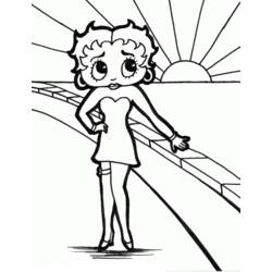 Malvorlage: Betty Boop (Karikaturen) #26074 - Kostenlose Malvorlagen zum Ausdrucken