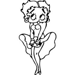 Malvorlage: Betty Boop (Karikaturen) #26075 - Kostenlose Malvorlagen zum Ausdrucken