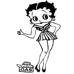 Malvorlage: Betty Boop (Karikaturen) #26078 - Kostenlose Malvorlagen zum Ausdrucken
