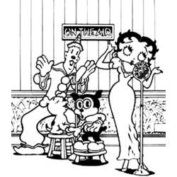 Malvorlage: Betty Boop (Karikaturen) #26088 - Kostenlose Malvorlagen zum Ausdrucken