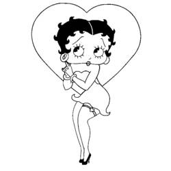 Malvorlage: Betty Boop (Karikaturen) #26094 - Kostenlose Malvorlagen zum Ausdrucken