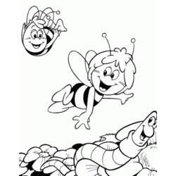 Malvorlage: Biene Maja (Karikaturen) #28268 - Kostenlose Malvorlagen zum Ausdrucken