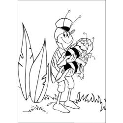 Malvorlage: Biene Maja (Karikaturen) #28299 - Kostenlose Malvorlagen zum Ausdrucken