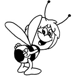 Malvorlage: Biene Maja (Karikaturen) #28326 - Kostenlose Malvorlagen zum Ausdrucken
