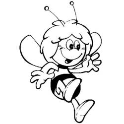 Malvorlage: Biene Maja (Karikaturen) #28327 - Kostenlose Malvorlagen zum Ausdrucken