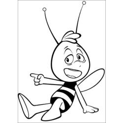 Malvorlage: Biene Maja (Karikaturen) #28336 - Kostenlose Malvorlagen zum Ausdrucken
