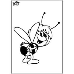 Malvorlage: Biene Maja (Karikaturen) #28349 - Kostenlose Malvorlagen zum Ausdrucken