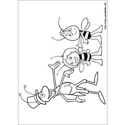 Malvorlage: Biene Maja (Karikaturen) #28391 - Kostenlose Malvorlagen zum Ausdrucken