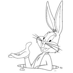 Malvorlage: Bugs Bunny (Karikaturen) #26312 - Kostenlose Malvorlagen zum Ausdrucken