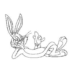 Malvorlage: Bugs Bunny (Karikaturen) #26332 - Kostenlose Malvorlagen zum Ausdrucken