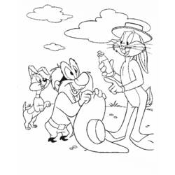 Malvorlage: Bugs Bunny (Karikaturen) #26336 - Kostenlose Malvorlagen zum Ausdrucken