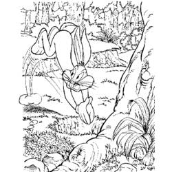 Malvorlage: Bugs Bunny (Karikaturen) #26345 - Kostenlose Malvorlagen zum Ausdrucken