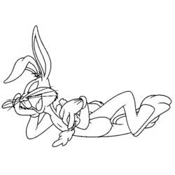 Malvorlage: Bugs Bunny (Karikaturen) #26353 - Kostenlose Malvorlagen zum Ausdrucken