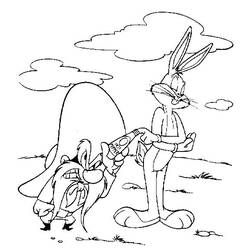 Malvorlage: Bugs Bunny (Karikaturen) #26355 - Kostenlose Malvorlagen zum Ausdrucken