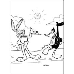 Malvorlage: Bugs Bunny (Karikaturen) #26366 - Kostenlose Malvorlagen zum Ausdrucken