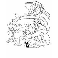 Malvorlage: Bugs Bunny (Karikaturen) #26367 - Kostenlose Malvorlagen zum Ausdrucken