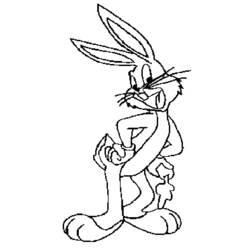 Malvorlage: Bugs Bunny (Karikaturen) #26368 - Kostenlose Malvorlagen zum Ausdrucken