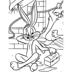 Malvorlage: Bugs Bunny (Karikaturen) #26419 - Kostenlose Malvorlagen zum Ausdrucken