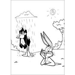 Malvorlage: Bugs Bunny (Karikaturen) #26422 - Kostenlose Malvorlagen zum Ausdrucken