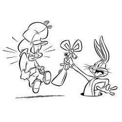 Malvorlage: Bugs Bunny (Karikaturen) #26442 - Kostenlose Malvorlagen zum Ausdrucken