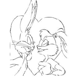Malvorlage: Bugs Bunny (Karikaturen) #26461 - Kostenlose Malvorlagen zum Ausdrucken
