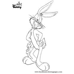 Malvorlage: Bugs Bunny (Karikaturen) #26482 - Kostenlose Malvorlagen zum Ausdrucken