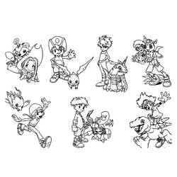 Malvorlage: Digimon (Karikaturen) #51493 - Kostenlose Malvorlagen zum Ausdrucken