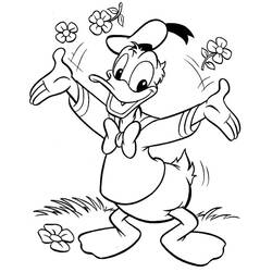 Malvorlage: Donald Duck (Karikaturen) #30116 - Kostenlose Malvorlagen zum Ausdrucken
