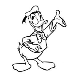 Malvorlage: Donald Duck (Karikaturen) #30132 - Kostenlose Malvorlagen zum Ausdrucken