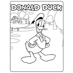 Malvorlage: Donald Duck (Karikaturen) #30134 - Kostenlose Malvorlagen zum Ausdrucken