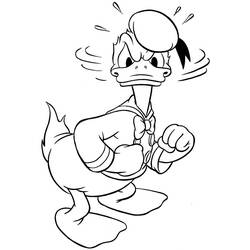 Malvorlage: Donald Duck (Karikaturen) #30138 - Kostenlose Malvorlagen zum Ausdrucken