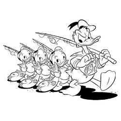 Malvorlage: Donald Duck (Karikaturen) #30146 - Kostenlose Malvorlagen zum Ausdrucken