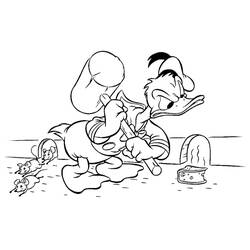 Malvorlage: Donald Duck (Karikaturen) #30150 - Kostenlose Malvorlagen zum Ausdrucken