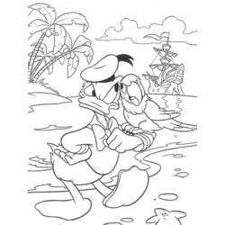 Malvorlage: Donald Duck (Karikaturen) #30155 - Kostenlose Malvorlagen zum Ausdrucken