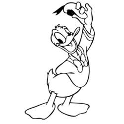 Malvorlage: Donald Duck (Karikaturen) #30156 - Kostenlose Malvorlagen zum Ausdrucken