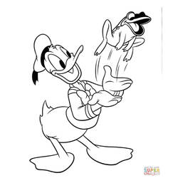 Malvorlage: Donald Duck (Karikaturen) #30161 - Kostenlose Malvorlagen zum Ausdrucken