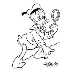 Malvorlage: Donald Duck (Karikaturen) #30183 - Kostenlose Malvorlagen zum Ausdrucken