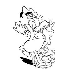 Malvorlage: Donald Duck (Karikaturen) #30187 - Kostenlose Malvorlagen zum Ausdrucken