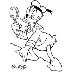 Malvorlage: Donald Duck (Karikaturen) #30196 - Kostenlose Malvorlagen zum Ausdrucken