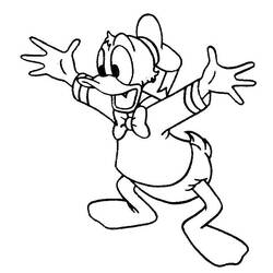 Malvorlage: Donald Duck (Karikaturen) #30206 - Kostenlose Malvorlagen zum Ausdrucken