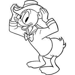 Malvorlage: Donald Duck (Karikaturen) #30237 - Kostenlose Malvorlagen zum Ausdrucken