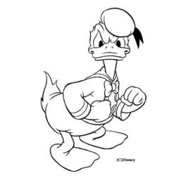 Malvorlage: Donald Duck (Karikaturen) #30274 - Kostenlose Malvorlagen zum Ausdrucken