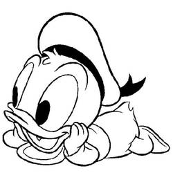 Zeichnungen zum Ausmalen: Donald Duck - Kostenlose Malvorlagen zum Ausdrucken