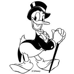 Malvorlage: Donald Duck (Karikaturen) #30297 - Kostenlose Malvorlagen zum Ausdrucken